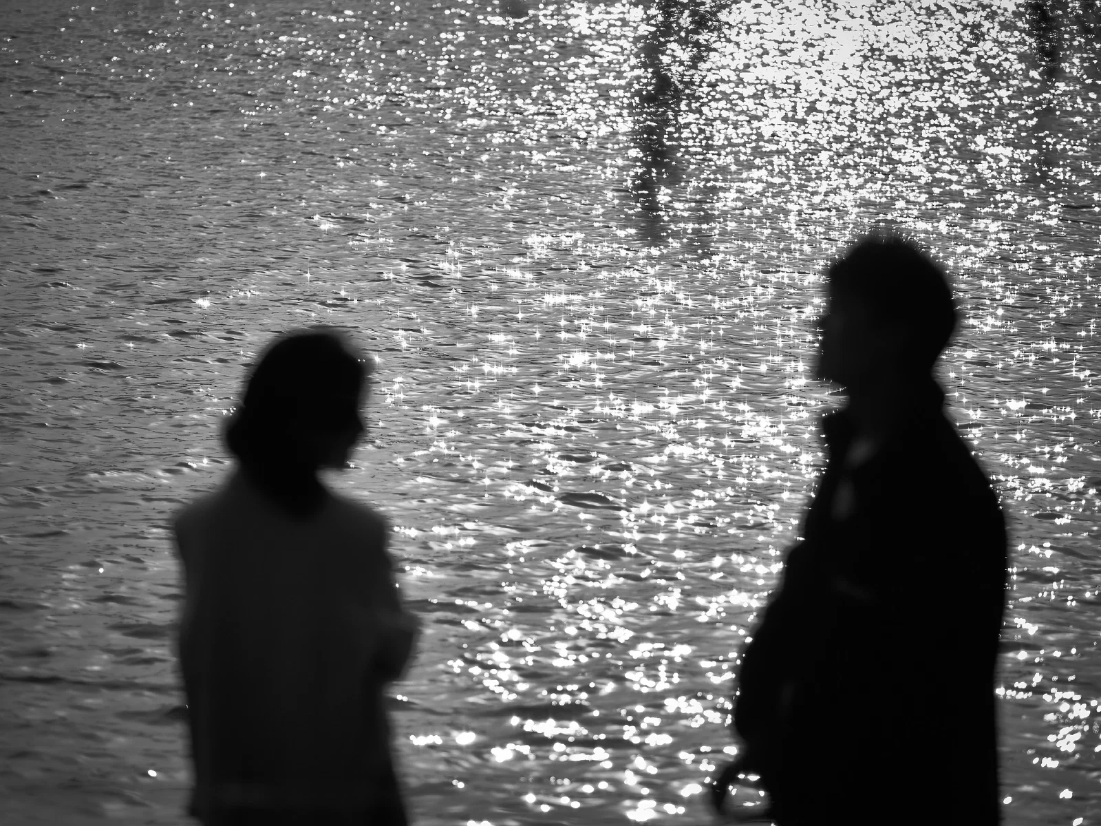 People beside the water
