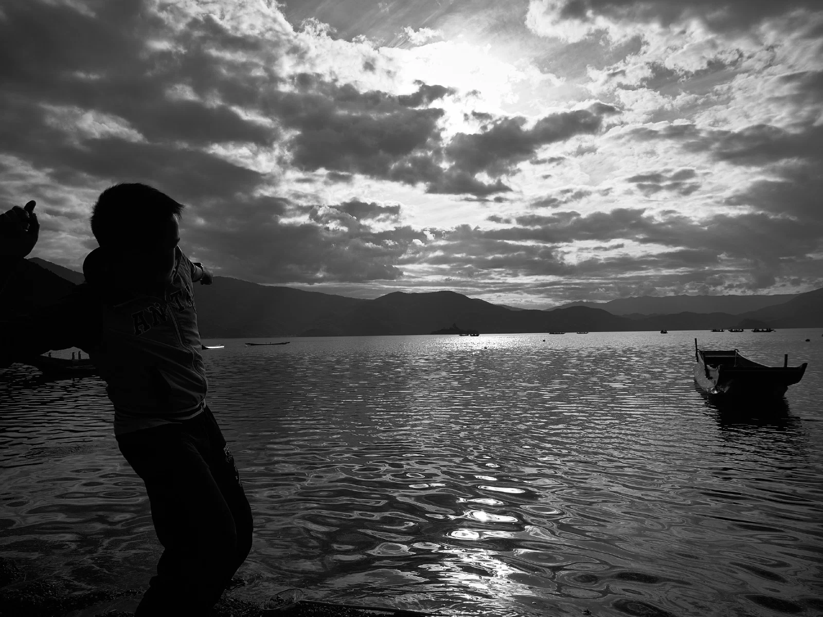 People beside the water